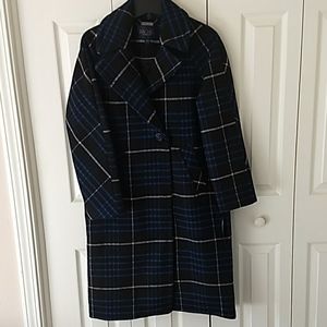 RACHEL ROY Plaid Wool Coat